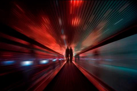 Tunnel lights Stock Illustration