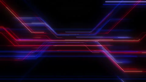 Tunnel line a Blue Red1 Stock Footage 146781553