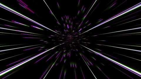 Tunnel, Lines, Cgi, Vj Stock Footage 329682573
