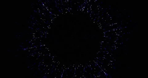 Tunnel of lines in the starry sky Abstract technology background made of Video stock 172378490