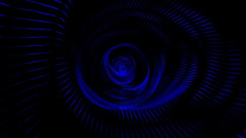 Tunnel Loop Abstract Space with Neon Lights - Fast Travel Seamless Light Space Video stock 100170899