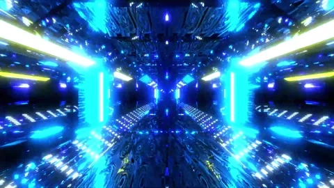 Tunnel motion Abstract background  Royal multicolor backdrop pattern Stock Footage 340183467