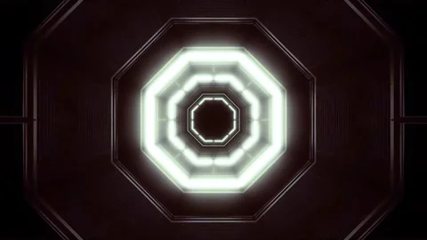 Tunnel motion Abstract background  Royal multicolor backdrop pattern Stock Footage 340183501