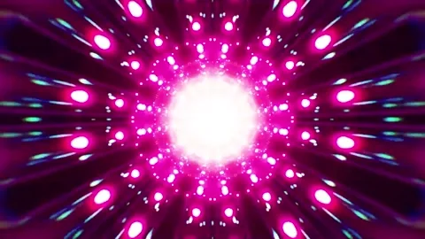 Tunnel motion Abstract background  Royal multicolor backdrop pattern Stock Footage 340186175