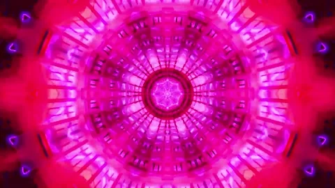 Tunnel motion Abstract background  Royal multicolor backdrop pattern Stock Footage 340186308