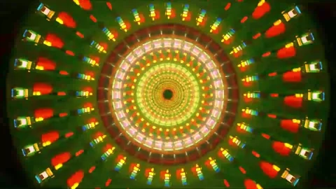 Tunnel motion Abstract background  Royal multicolor backdrop pattern Stock Footage 340186352