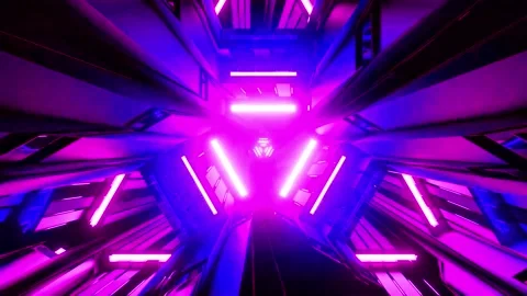 Tunnel motion Abstract background  Royal multicolor backdrop pattern Stock Footage 340186376
