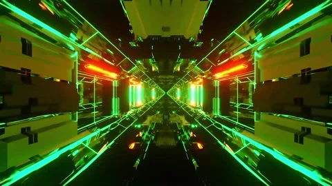 Tunnel motion Abstract background  Royal multicolor backdrop pattern Stock Footage 340186468