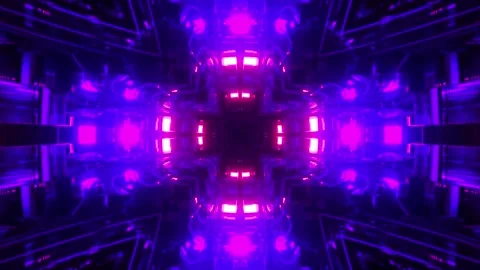 Tunnel motion Abstract background  Royal multicolor backdrop pattern Stock Footage 340186540