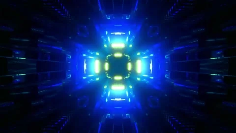 Tunnel motion Abstract background  Royal multicolor backdrop pattern Stock Footage 340186593