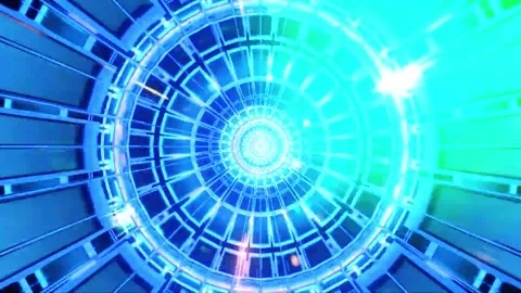 Tunnel motion Abstract background  Royal multicolor backdrop pattern Stock Footage 340186695