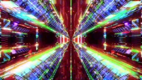 Tunnel motion Abstract background  Royal multicolor backdrop pattern Stock Footage 340186841