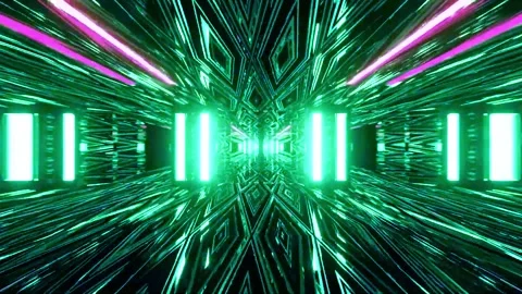Tunnel motion Abstract background  Royal multicolor backdrop pattern Stock Footage 340187032