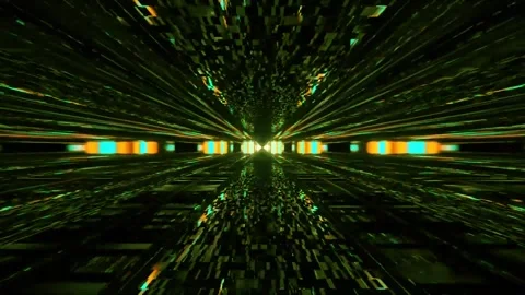 Tunnel motion Abstract background  Royal multicolor backdrop pattern Stock Footage 340187192