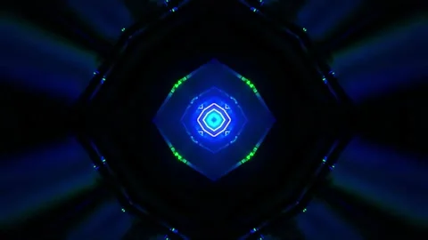 Tunnel motion Abstract background  Royal multicolor backdrop pattern Stock Footage 340187278