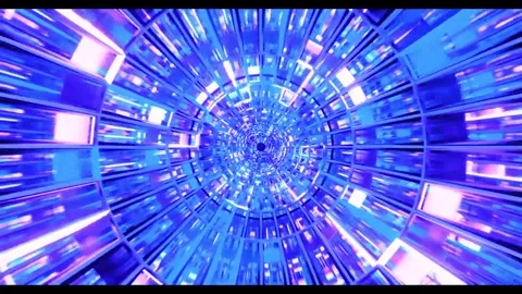 Tunnel motion Abstract background  Royal multicolor backdrop pattern Stock Footage 340187396