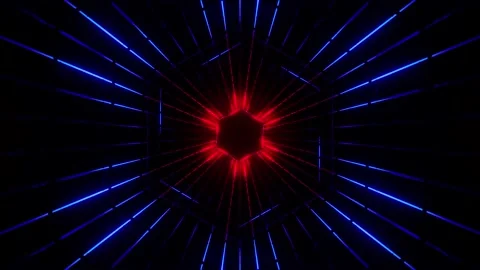 Tunnel motion Abstract background  Royal multicolor backdrop pattern Stock Footage 340187830
