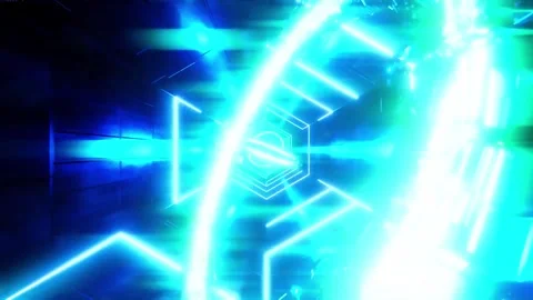 Tunnel motion Abstract background  Royal multicolor backdrop pattern Stock Footage 340187949