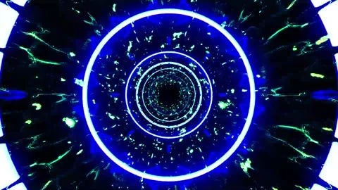 Tunnel motion Abstract background  Royal multicolor backdrop pattern Stock Footage 340188222