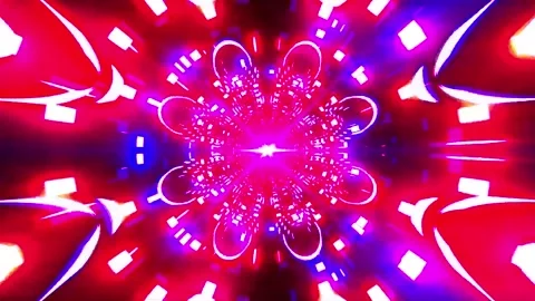 Tunnel motion Abstract background  Royal multicolor backdrop pattern Stock Footage 340188260