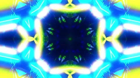 Tunnel motion Abstract background  Royal multicolor backdrop pattern Stock Footage 340204217