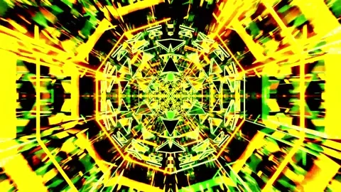 Tunnel motion Abstract background  Royal multicolor backdrop pattern Stock Footage 340206444