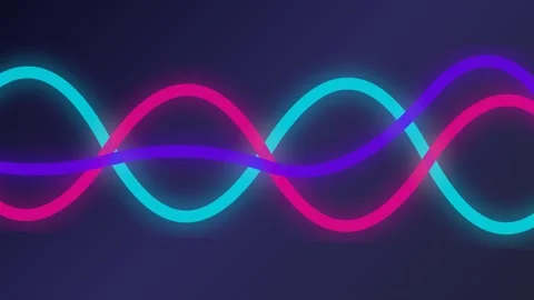 Tunnel motion background with concentric rings of dashed lines Video stock 345860125