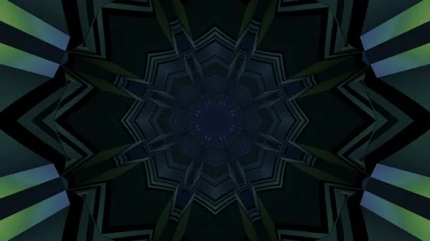 Tunnel motion of geometric figure of 3d illustration Stock Footage 149165758
