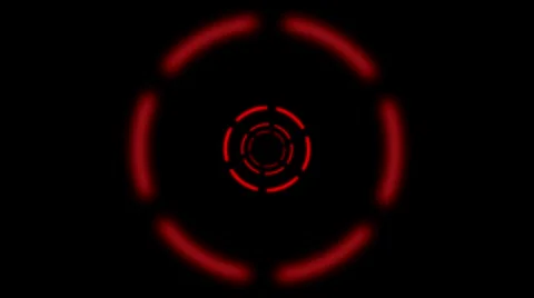 Tunnel Motion Graphic Element Effect Loop - Red Stock Footage 58710745