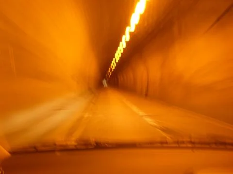 Tunnel in Motion 写真素材