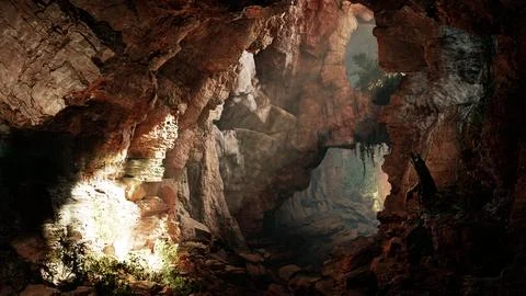 A tunnel with a mysterious light at the end 스톡 일러스트