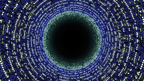 Tunnel network particles Video stock 85021437