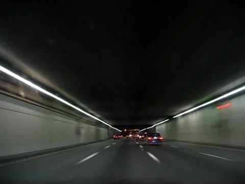 Tunnel at Night Stock Photos