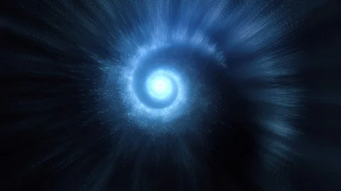 Tunnel Particles Spiral Stock Footage 92838215