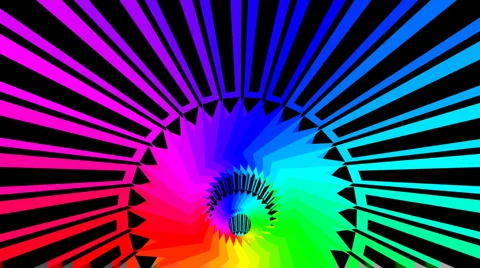 Tunnel Rainbow 4 - 4K Stock Footage 1101270