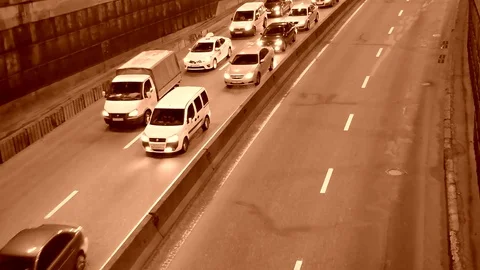 Tunnel In Retro Stock Footage 83816927