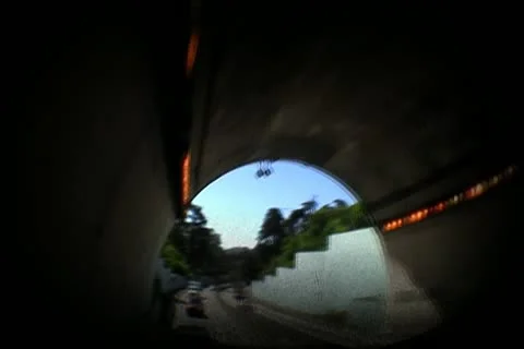 Tunnel Ride Stock Footage 14819479