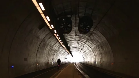 Tunnel ride Stock Footage 132427112