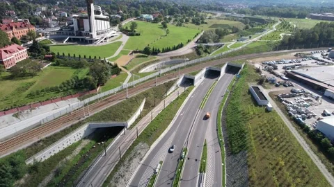 Tunnel road railway Stock Footage 261662959