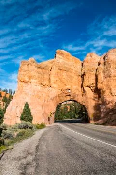 Tunnel in the rock Foto stock