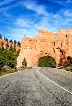 Tunnel in the rock Foto stock