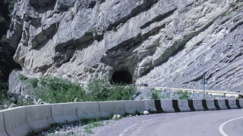 Tunnel in the rock Stock Photos
