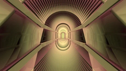 Tunnel Rounded Fly Stock Footage 95178921