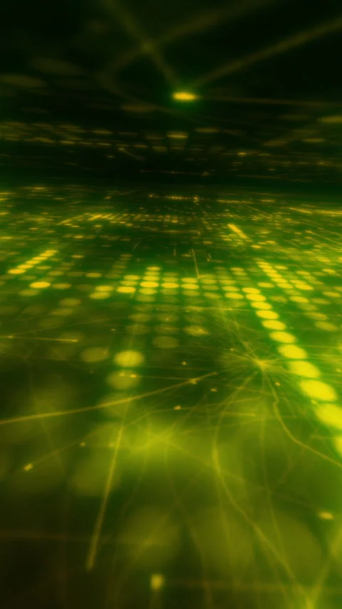 Tunnel sci fi technological background light rays Stock Footage 292118612