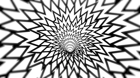 Tunnel Seamless Infinite Looping Animation Abstract Background. Trippy Infinite Stock Footage 264650970