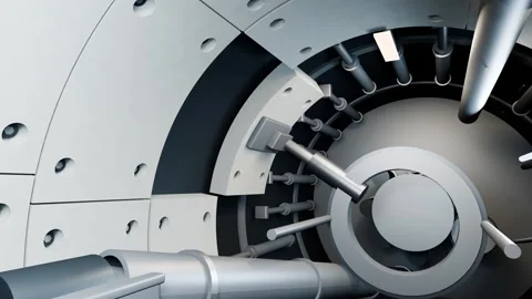 Tunnel Segment Erection Inside Shield Machine in 3D Animation Stock Footage 347127615