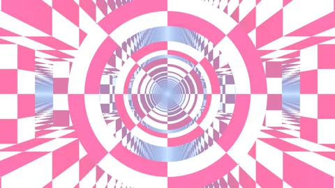 Tunnel of Sonic Rings With Deep Checked Boxes Video stock 139720655