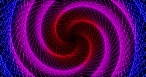 A tunnel of spiraling colored lines 1 Stock Footage 306876279