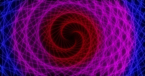 A tunnel of spiraling colored lines 433 Stock Footage 307920689
