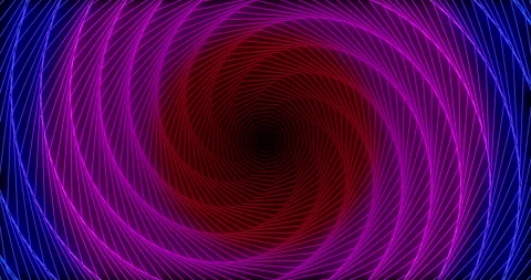 A tunnel of spiraling colored lines Stock Footage 306876438